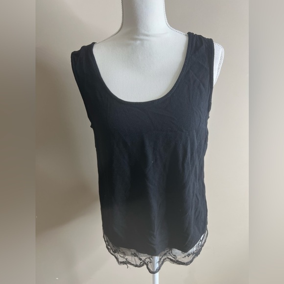 Timbuktu rayon tank top lace edge size 2 - Picture 6 of 7